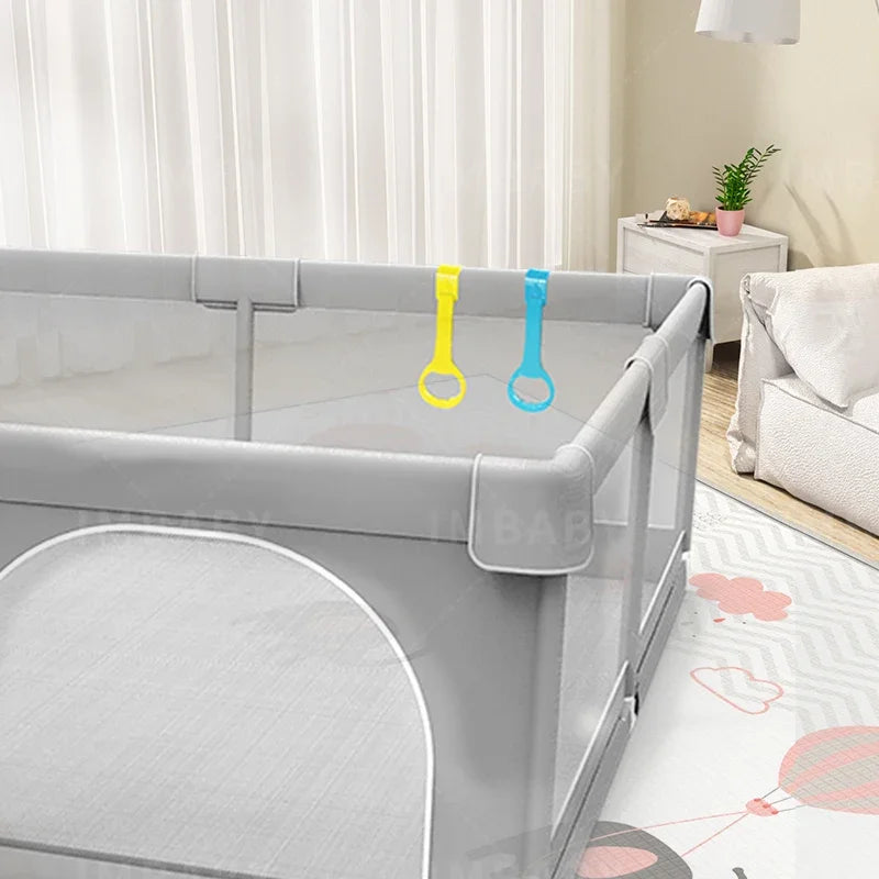 IMBABY Baby Playpens Light Gray Corralito for Baby Playground