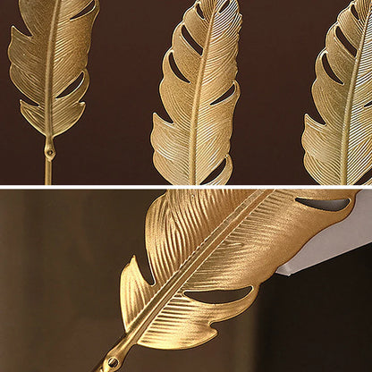 Nordic Gold Ginkgo Leaf Crafts Leaves Sculpture