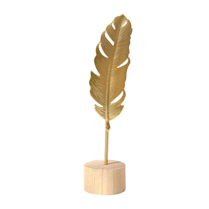 Nordic Gold Ginkgo Leaf Crafts Leaves Sculpture